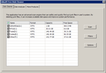 GiliSoft Free Disk Cleaner screenshot