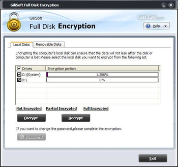 GiliSoft Full Disk Encryption screenshot 3
