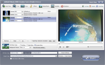 GiliSoft Movie DVD Creator screenshot