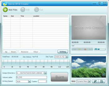 GiliSoft Movie DVD Creator screenshot