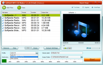 Gilisoft MP3 CD Maker screenshot 3