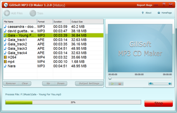 Gilisoft MP3 CD Maker screenshot