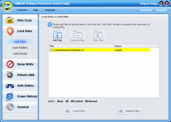 GiliSoft Privacy Protector screenshot 4