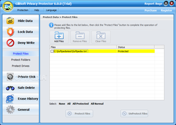 GiliSoft Privacy Protector screenshot 5