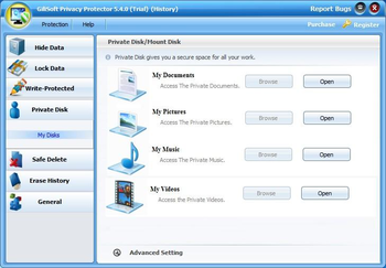 GiliSoft Privacy Protector screenshot 2