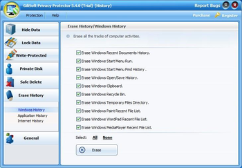 GiliSoft Privacy Protector screenshot 4