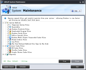 GiliSoft System Maintenance screenshot