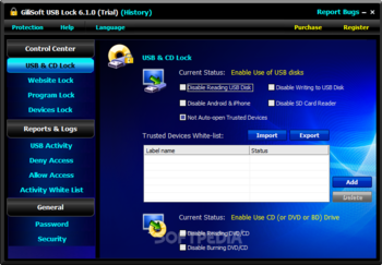 GiliSoft USB Lock screenshot