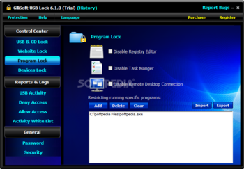 GiliSoft USB Lock screenshot 3