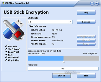 GiliSoft USB Stick Encryption screenshot 3