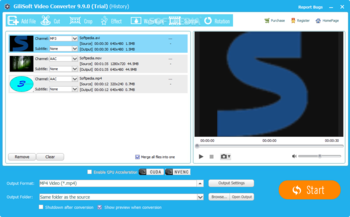 GiliSoft Video Converter screenshot
