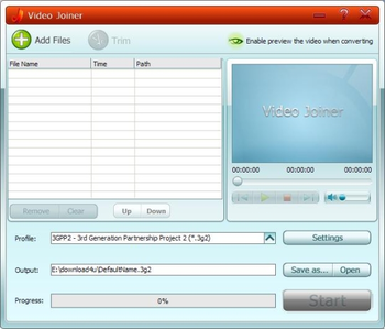 GiliSoft Video Joiner screenshot