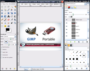 GIMP Portable screenshot