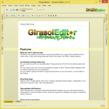 Girasol Editor screenshot