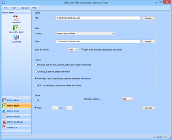 GIRDAC PDF Converter Ultimate screenshot 2