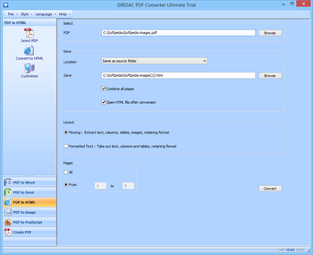 GIRDAC PDF Converter Ultimate screenshot 3