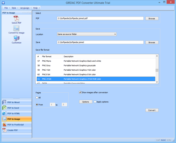 GIRDAC PDF Converter Ultimate screenshot 4