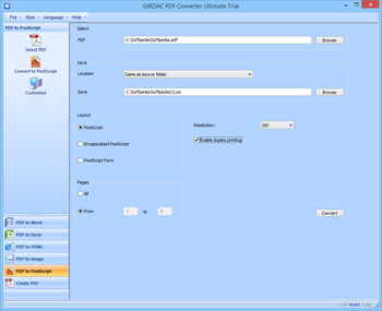 GIRDAC PDF Converter Ultimate screenshot 5