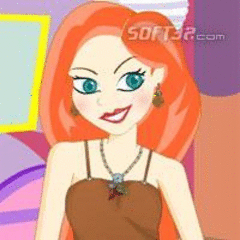 Girl In Brown Dress Up Game screenshot 2