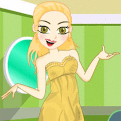 Girl In Yellow Dress Up Game screenshot