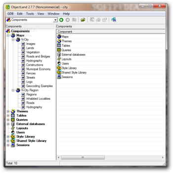GIS ObjectLand screenshot