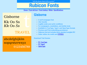 Gisborne Font Type1 screenshot 2