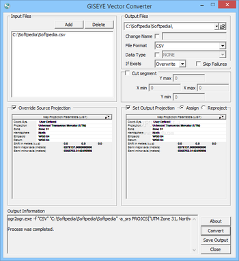 GISEYE Vector Converter screenshot