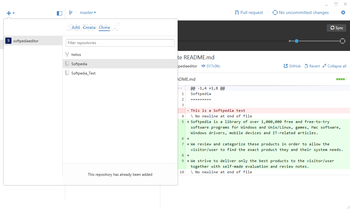 GitHub Desktop screenshot 2