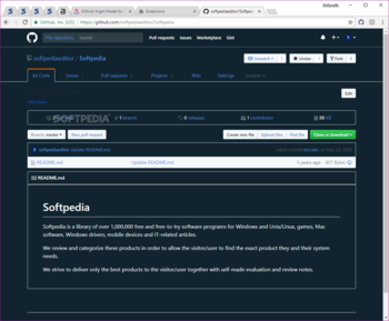 GitHub Night Mode screenshot