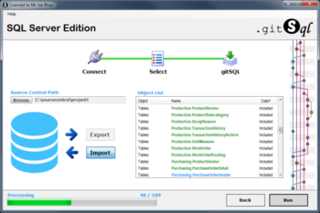 gitSQL screenshot 3