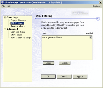 GL-AD Popup Terminator screenshot 2