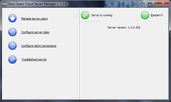 Glace Space Portable Server screenshot