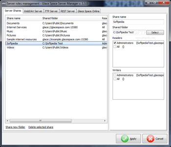 Glace Space Portable Server screenshot 3