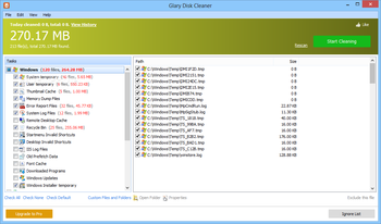 Glary Disk Cleaner screenshot