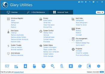 Glary Utilities screenshot 4