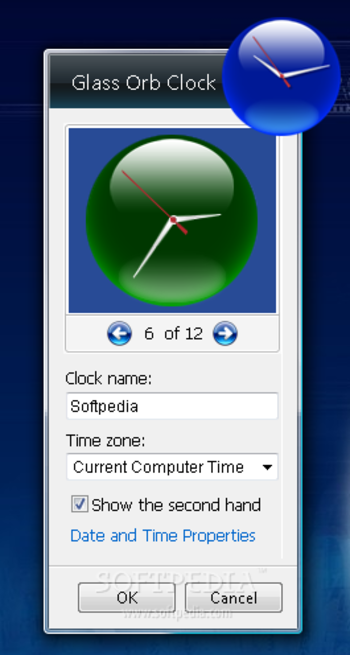Glass Orb Clock screenshot 2