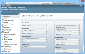 GlassFish screenshot 2