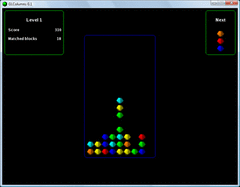 GLColumns a Tetris like game screenshot