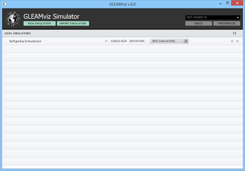GLEAMviz Simulator screenshot