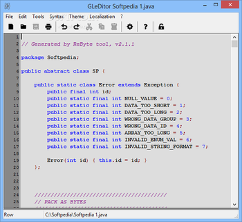 GLeDitor screenshot