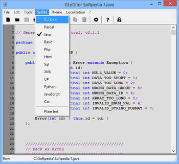 GLeDitor screenshot 2