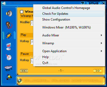 Global Audio Control screenshot 2