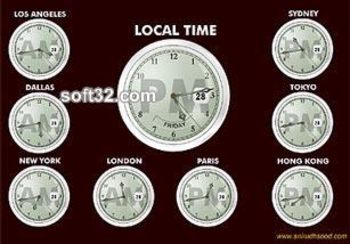 Global Clock Screensaver screenshot 3