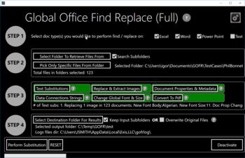 Global Office Find and Replace screenshot 4