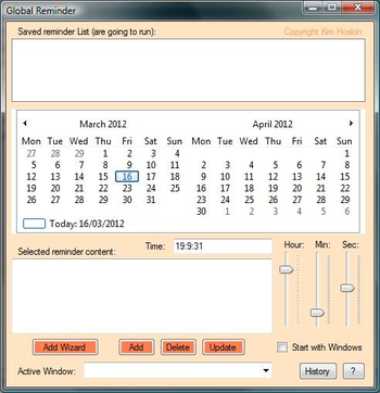 Global Reminder screenshot