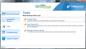 GlobalSCAPE CuteBackUp screenshot 3