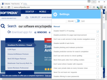 Globus Privacy Browser screenshot 2