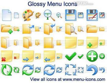 Glossy Menu Icons screenshot 2