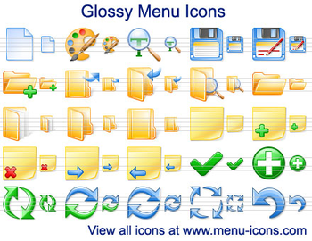 Glossy Menu Icons screenshot 3