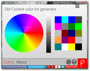 GM Costant colors list generator screenshot